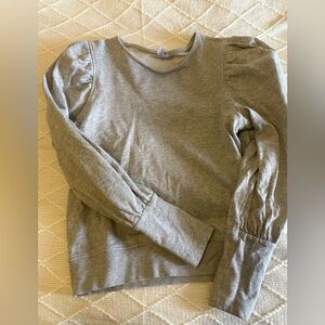 & Other Stories Grey Puff Sleeve Sweatshirt